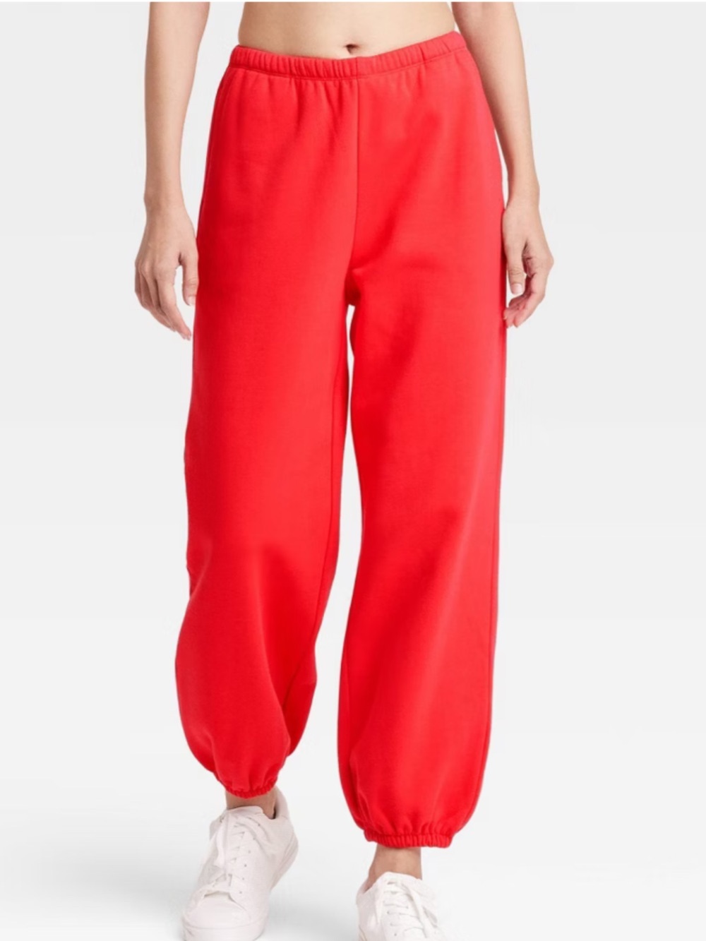 JoyLab Red mid-rise Jogger Pants
